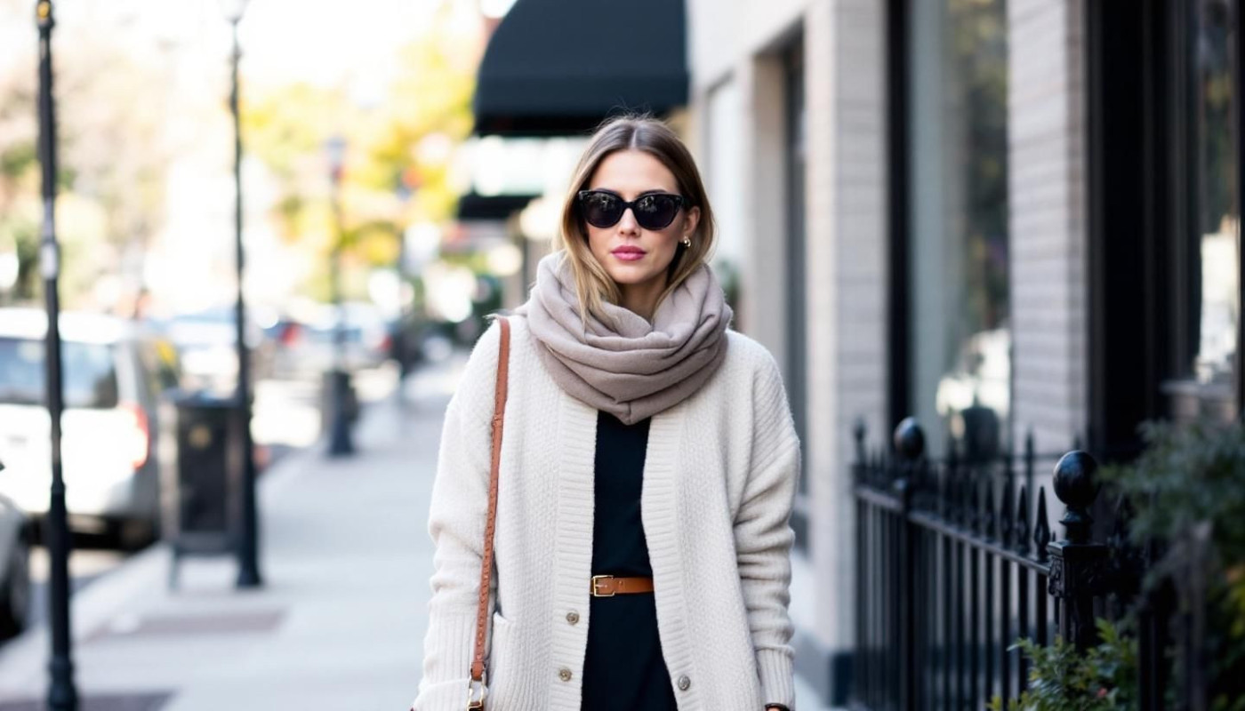 Kombination von Kleid und Pullover: fünf stilvolle Outfit-Ideen